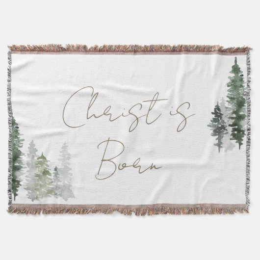 Christ ist Geborene Waldbaumen Decke (Vorderseite)