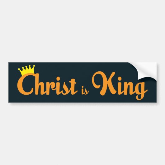 Christ ist King Autoaufkleber (Vorne)