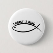 Christ ist King Button (Vorderseite)