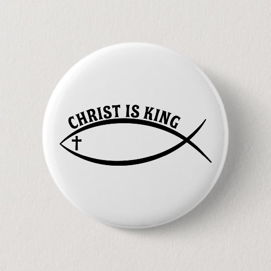 Christ ist King Button (Vorderseite)