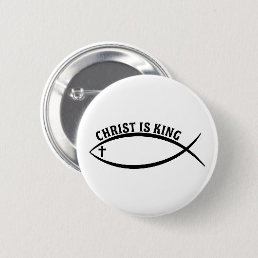 Christ ist King Button (Vorne & Hinten)