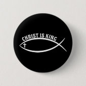 Christ ist King Button (Vorderseite)