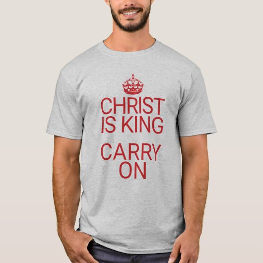 Christ ist King Christlich Bible Study T-Shirt (Vorderseite)