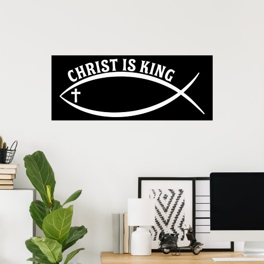 Christ ist King Poster (Heimbüro)