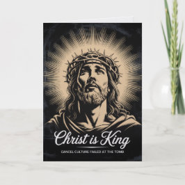 Christ ist König Abbruch Kultur Gescheitert Ostern Karte