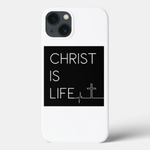 Christ ist Life Heartbeat Line und Cross Case-Mate iPhone Hülle