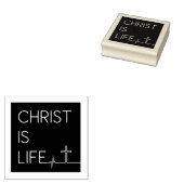 Christ ist Life Heartbeat Line und Cross Gummistempel (Stempel)