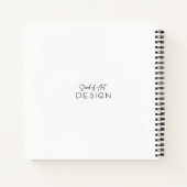 Christ ist Life Heartbeat Line und Cross Journal Notizblock (Rückseite)