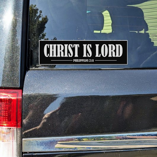 Christ ist Lord Black and White Vinyl Aufkleber