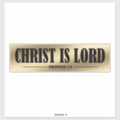 Christ ist Lord Gold Vinyl Aufkleber (Blatt)