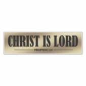 Christ ist Lord Gold Vinyl Aufkleber (Vorderseite)
