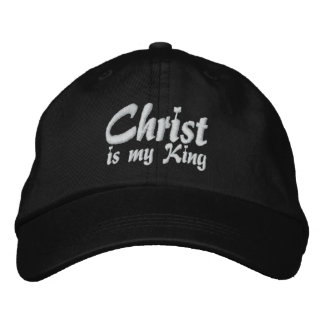 Christ ist mein König Christlich bestickte Cap Baseballkappe
