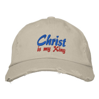 Christ ist mein König Christlich bestickte Cap Baseballkappe