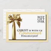 CHRIST IST MIT UNS BESTES Geschenk für Weihnachten (Vorne/Hinten)