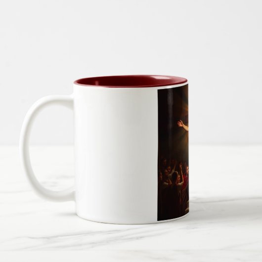 Christ ist Risen Coffee Tasse (Links)