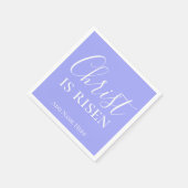 Christ ist Risen Custom Blue Bell Christlich Oster Serviette (Ecke)