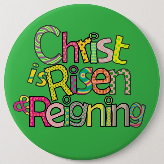 Christ ist Risen Eng I 6x6 w/Easel Back Button (Vorderseite)