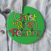 Christ ist Risen Eng I 6x6 w/Easel Back Button (Beispiel)