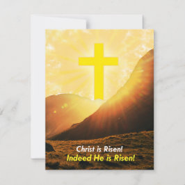 "Christ ist Risen" in englischer Ostern Feiertagskarte