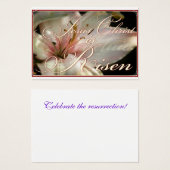 Christ ist Risen Sharing Card (Vorne & Hinten)