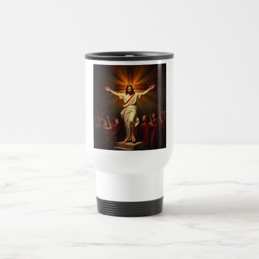 Christ ist Risen Travel Mug Reisebecher (Mittel)