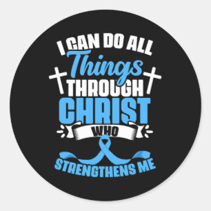Christ Jesus Diabetes Warrior Diabetiker Diabetes Runder Aufkleber