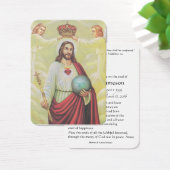 Christ King Katholic Funeral Memorial Holcard - (Schreibtisch)
