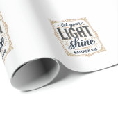 Christ, lass dein Licht scheinen Matthäus 5_16 Des Geschenkpapier (Rolleneckpunkt)