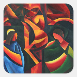 Christ - Letzter Atemzug 2008 Quadratischer Aufkleber