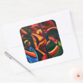 Christ - Letzter Atemzug 2008 Quadratischer Aufkleber (Umschlag)