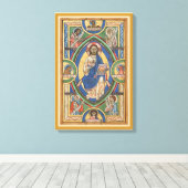 Christ Majesty Stretched Canvas Print Leinwanddruck (Insitu (Holzboden))