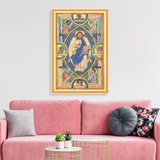 Christ Majesty Stretched Canvas Print Leinwanddruck (Insitu (Wohnzimmer))