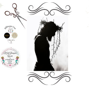 Christ mit Krone von Thorns Decoupage Seidenpapier