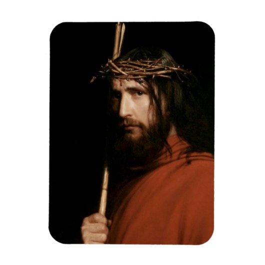 Christ mit Thorns von Carl Bloch. Fine Art Magnet (Vertikal)