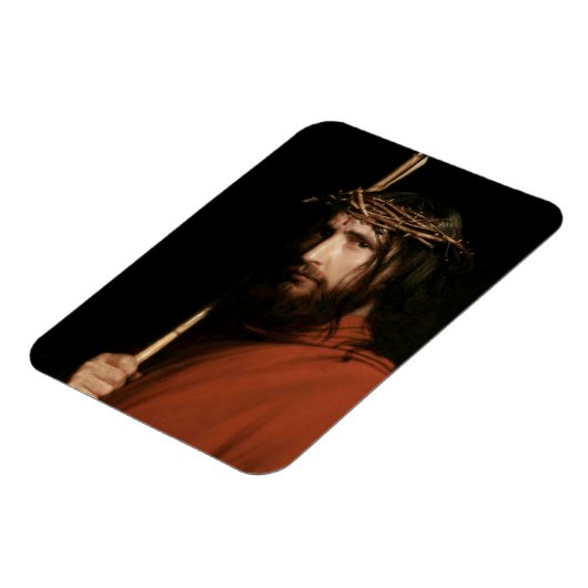 Christ mit Thorns von Carl Bloch. Fine Art Magnet (Linke Seite)