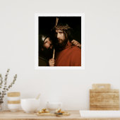 Christ mit Thorns von Carl Bloch. Fine Art Print Poster (Küche)