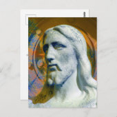 Christ mit Traktor Halo 2005 Computer Art. Postkarte (Vorne/Hinten)