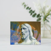 Christ mit Traktorteil Halo Postkarte (Stehend Vorderseite)