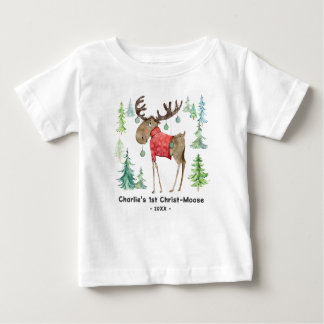 Christ-Moose Karosserieanzug T - Shirt Baby First