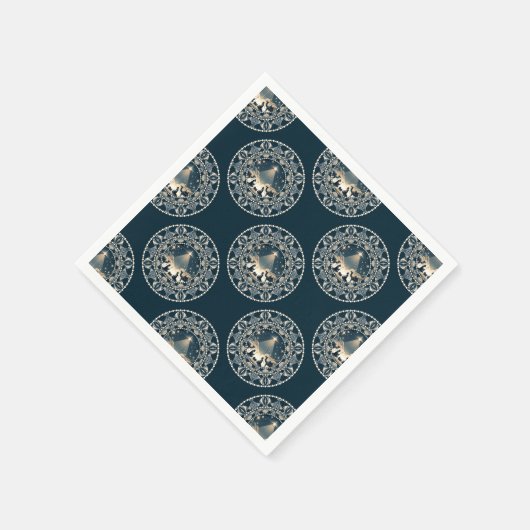 Christ Nativity Star von Wonder Polka Dot Mandala Serviette (Ecke)