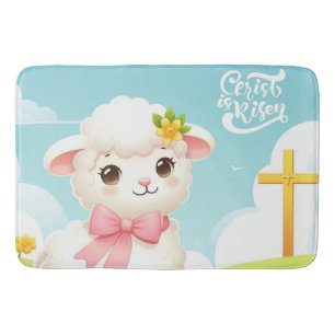 Christ/Ostern/Lamm/Kreuz Badematte