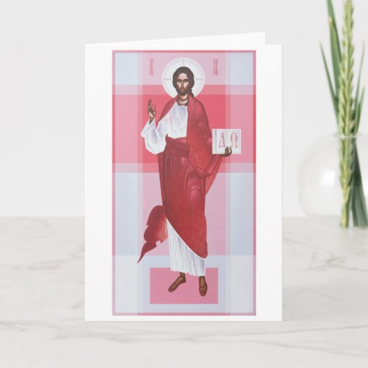Christ Pantocrator Karte (Vorderseite)
