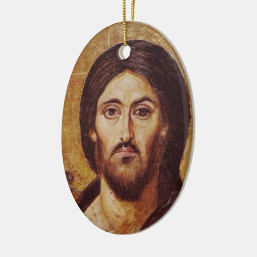 Christ Pantocrator Keramikornament (Links)