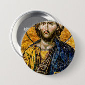Christ Pantocrator Mosaic Button (Vorne & Hinten)