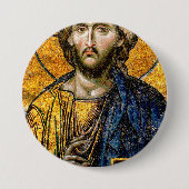 Christ Pantocrator Mosaic Button (Vorderseite)