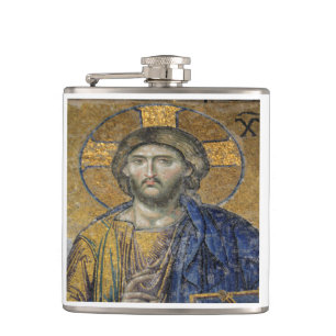 Christ Pantocrator Mosaic Iconic Religious Roman A Flachmann