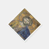 Christ Pantocrator Mosaic Iconic Religious Roman A Serviette (Ecke)