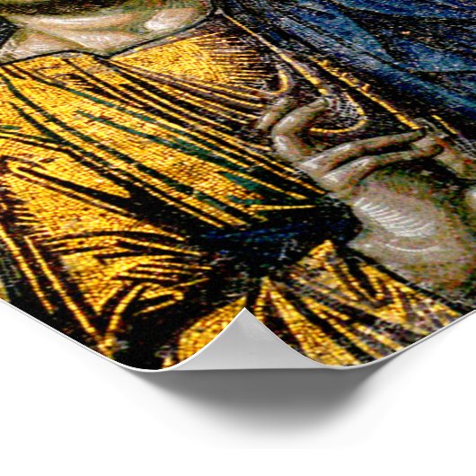 Christ Pantocrator Mosaic Poster (Ecke)