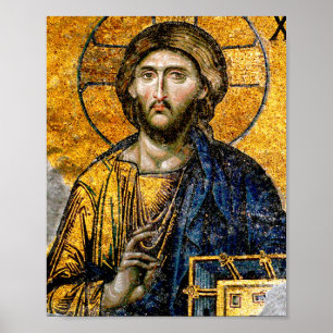 Christ Pantocrator Mosaik Poster