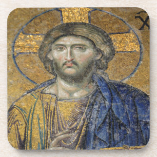 Christ Pantocrator Mosiac Iconic Religious Roman A Getränkeuntersetzer